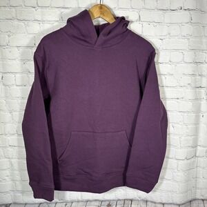American Giant Midweight Hoodie Womens Medium Blackberry Wine Fleece Pullover